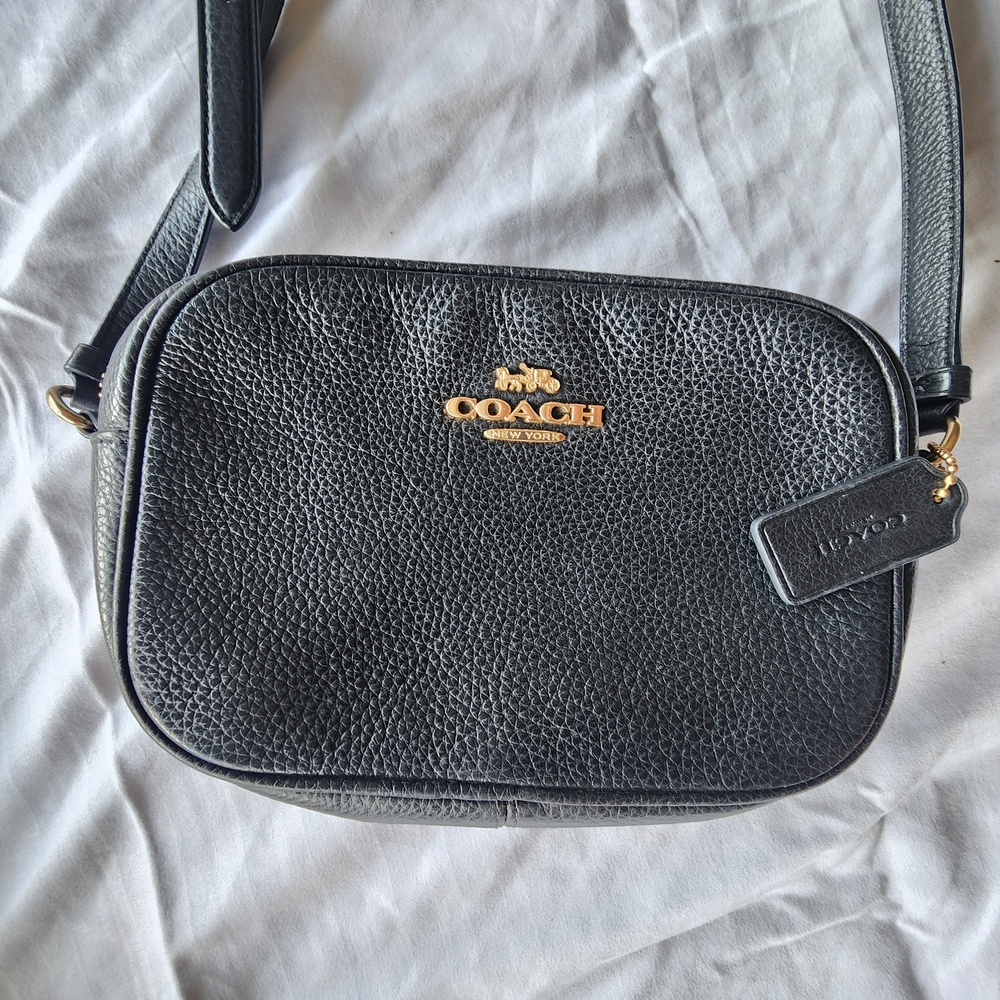 Coach Black Leather Crossbody Bag